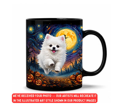 My Fur-Friend In Halloween – Personalized Mug, Custom Pet Portrait, Halloween Pet Gift, Dog Lover Mug, Cat Lover Mug, Spooky Season Keepsake