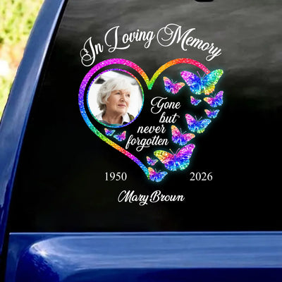 Until We Meet Again - Personalized Decal, Memorial Gift For Loss Of Loved One, Butterfly Memorial