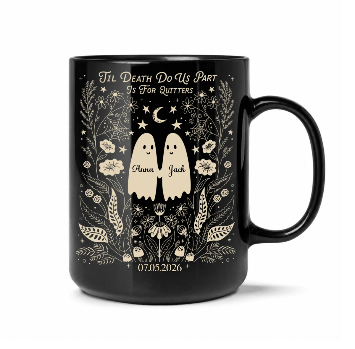 Till Death Do Us Part - Personalized Mug, Custom Couple Name Mug, Gift For Couple
