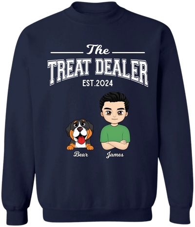 The Treat Dealer - Personalized T-Shirt, Gift For Pet Owner - TS67UP