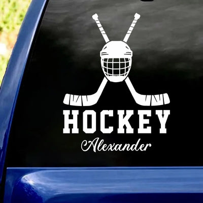 Life’s Better At The Rink - Personalized Decal, Gift For Hockey Lovers With Custom Name