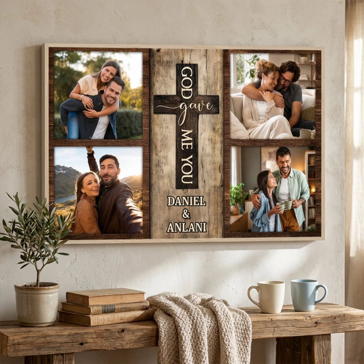 Love In Every Moment - Personalized Canvas, Gift For Couple, Custom Photo Gift