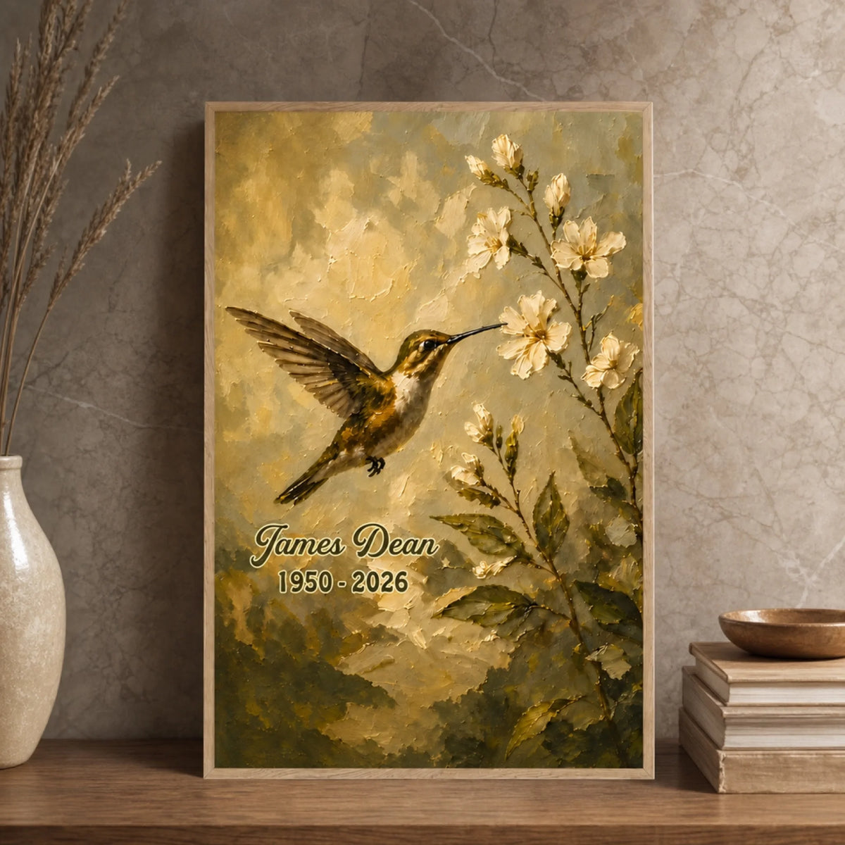 When A Hummingbird Appears, A Loved One Is Near - Personalized Poster, Memorial Gift For Loss Of Loved One