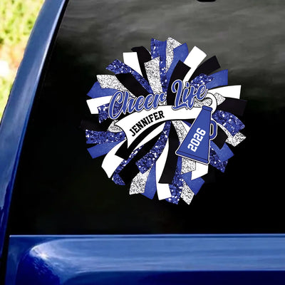 Born To Cheer - Personalized Decal, Gift For Cheer Leader
