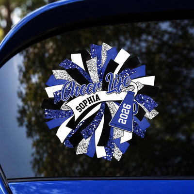 Born To Cheer - Personalized Decal, Gift For Cheer Leader