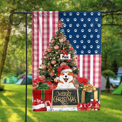 Dog Christmas, Custom Gift For Dog Lovers - Personalized Flag