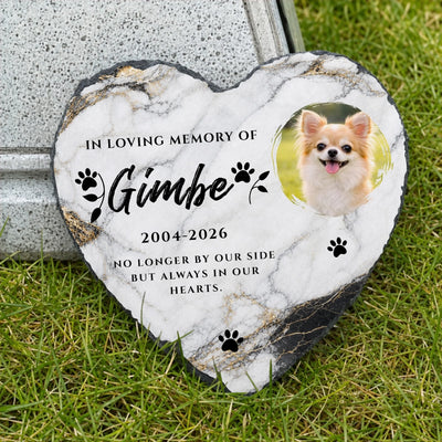 Always In Our Hearts - Personalized Memorial Stone, Loss Of Pet Gift, Memorial Pet Gift