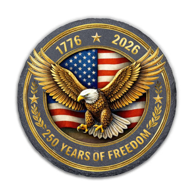 Proud Of US 250 Years Freedom - Personalized Stone, Gift For 250th Anniversary, Patriotic Home Decor
