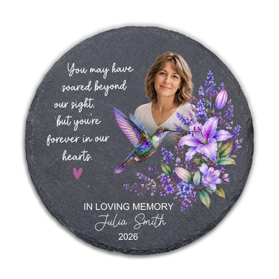 You May Have Soared Beyond Our Sight - Personalized Memorial Stone, Memorial Gift For Loss Of Loved One