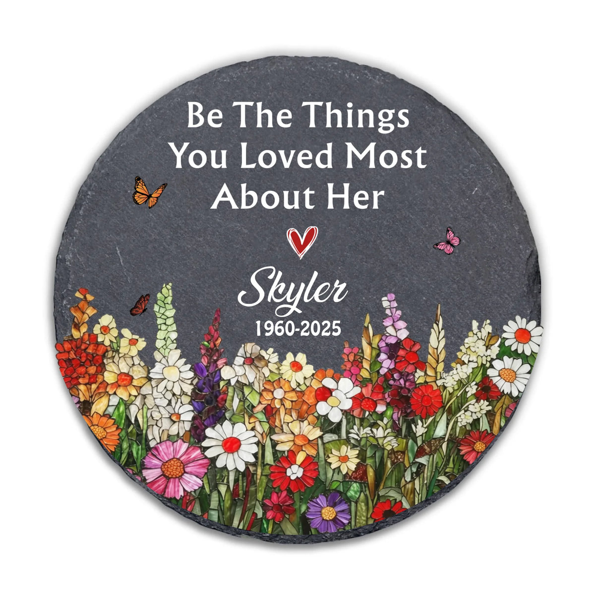 Her Love Lives On Through You- Personalized Memorial Stone, Be The Things You Loved Most About Her, Sympathy Gifts, Memorial Gift