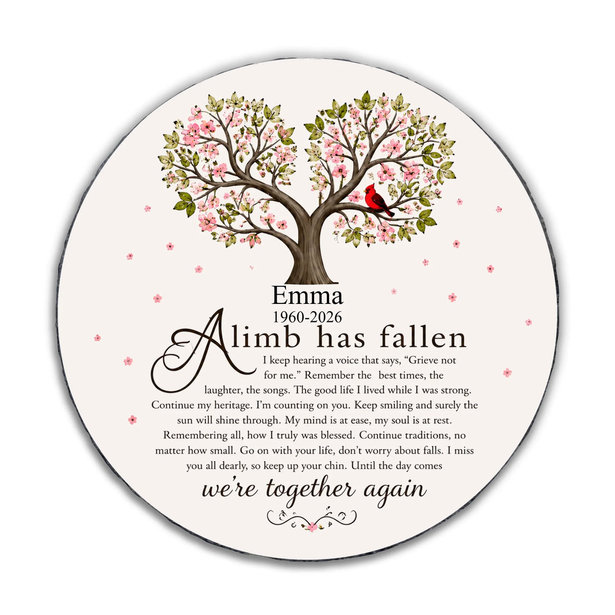 A Life Well Lived, A Legacy Forever Loved - Personalized Memorial Stone, Custom Family Tree Memorial Rock, Remembrance Gift
