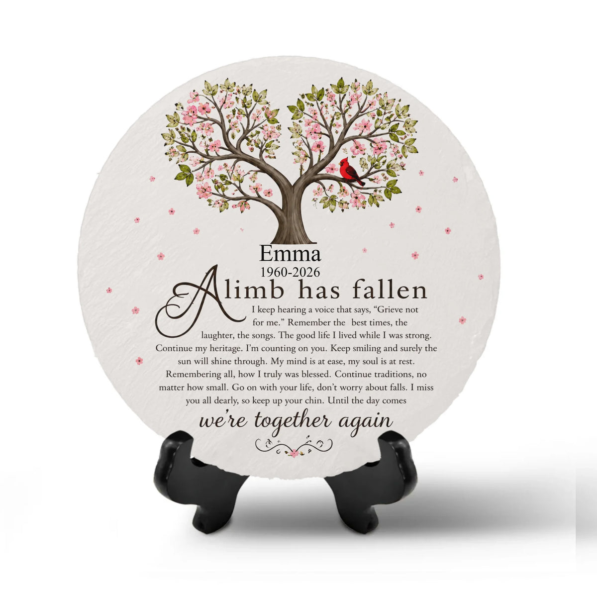 A Life Well Lived, A Legacy Forever Loved - Personalized Memorial Stone, Custom Family Tree Memorial Rock, Remembrance Gift