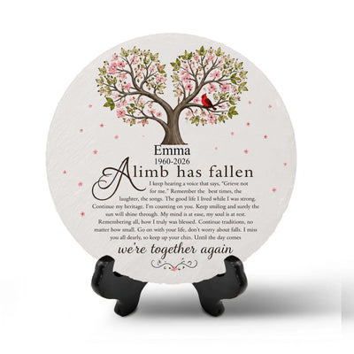 A Life Well Lived, A Legacy Forever Loved - Personalized Memorial Stone, Custom Family Tree Memorial Rock, Remembrance Gift