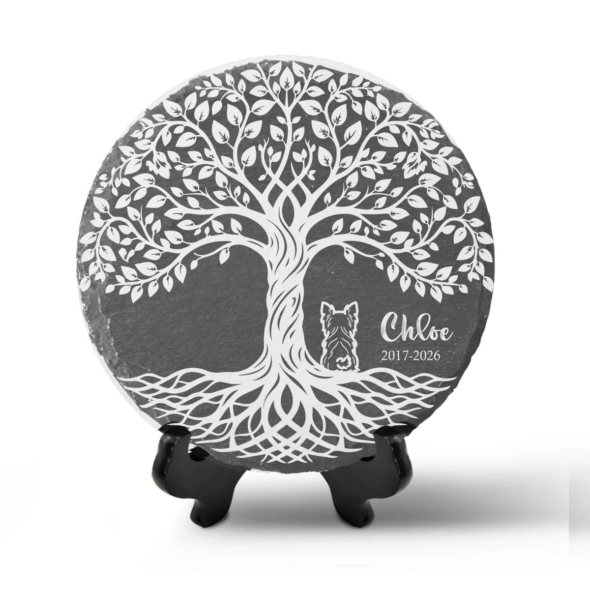 Until We Meet Again Beneath The Tree Of Life - Personalized Memorial Stone, Loss Of Pet Gift