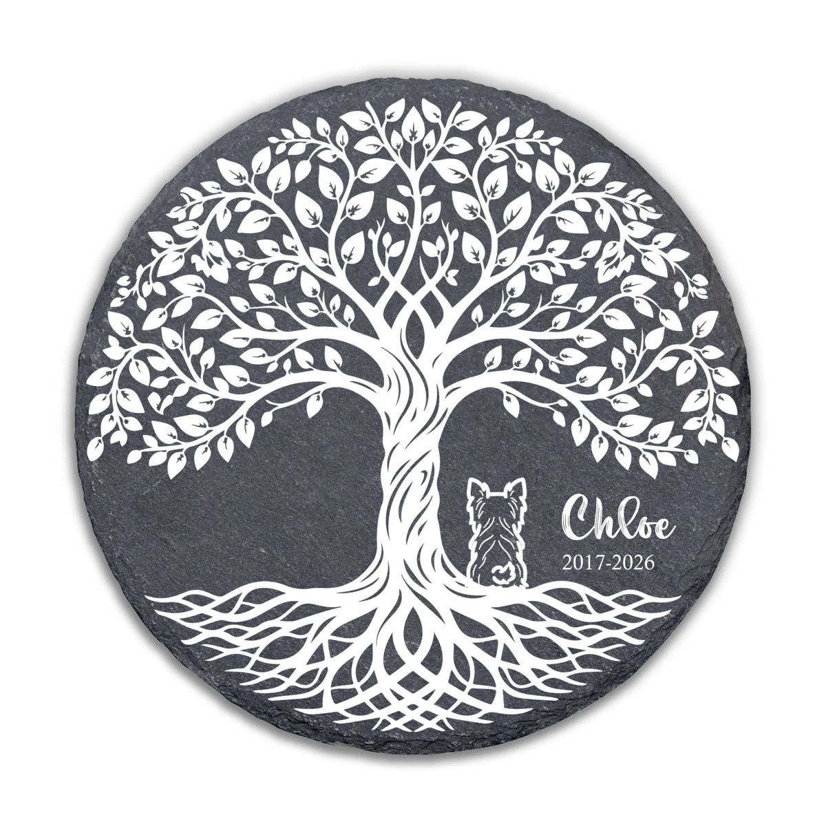 Until We Meet Again Beneath The Tree Of Life - Personalized Memorial Stone, Loss Of Pet Gift