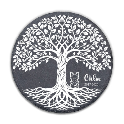 Until We Meet Again Beneath The Tree Of Life - Personalized Memorial Stone, Loss Of Pet Gift