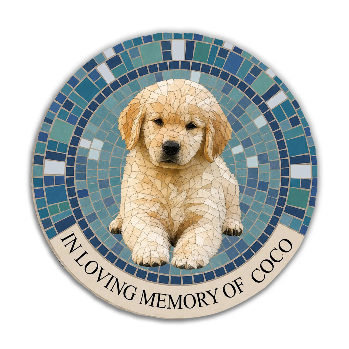 In Loving Memory Of My Furry Best Friend - Personalized Memorial Stone, Memorial Gift For Loss Of Pet
