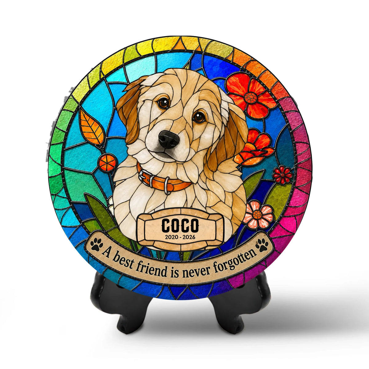 A Best Friend Is Never Forgotten - Personalized Memorial Stone, Memorial Gift For Loss Of Pet