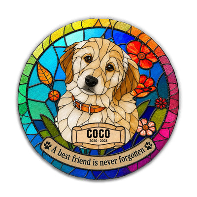 A Best Friend Is Never Forgotten - Personalized Memorial Stone, Memorial Gift For Loss Of Pet