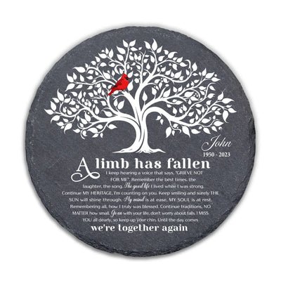 A Limb Has Fallen From The Family Tree - Personalized Garden Stone