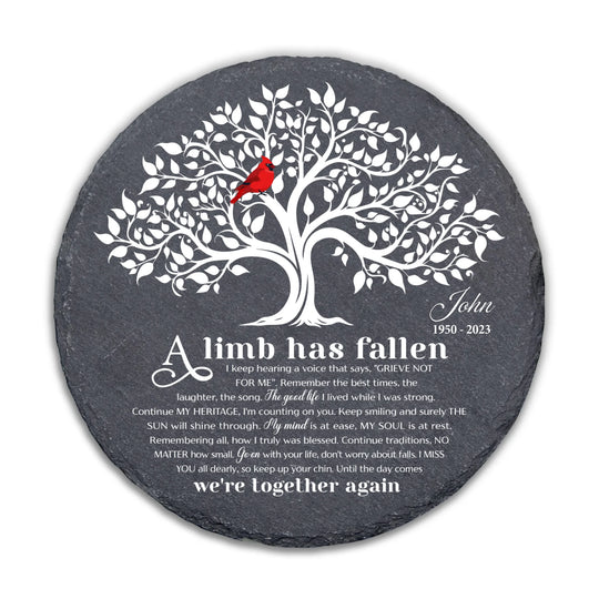 A Limb Has Fallen From The Family Tree - Personalized Garden Stone