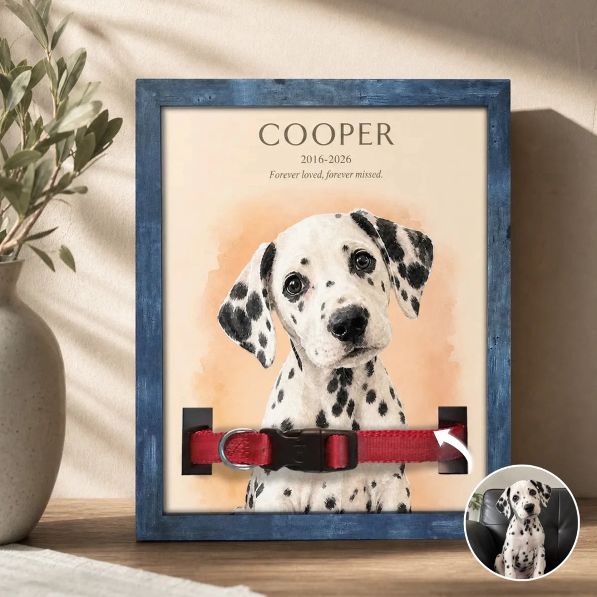 Your Memory Will Always Walk Beside Me - Personalized Pet Memorial Sign, Gift For Pet Loss, Memorial Pet Gift