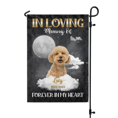 In Loving Memory Of - Personalized Garden Flag, Memorial Gift