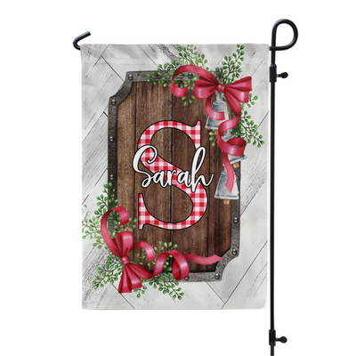 Merry Christmas House - Personalized Garden Flag, Christmas Decor - GF144