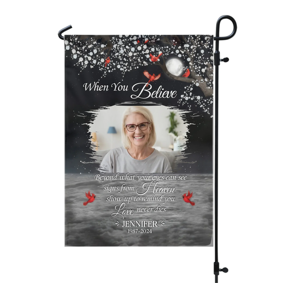 Missing You Always You Never Said Goodbye - Personalized Garden Flag, Memorial Gift - GF186