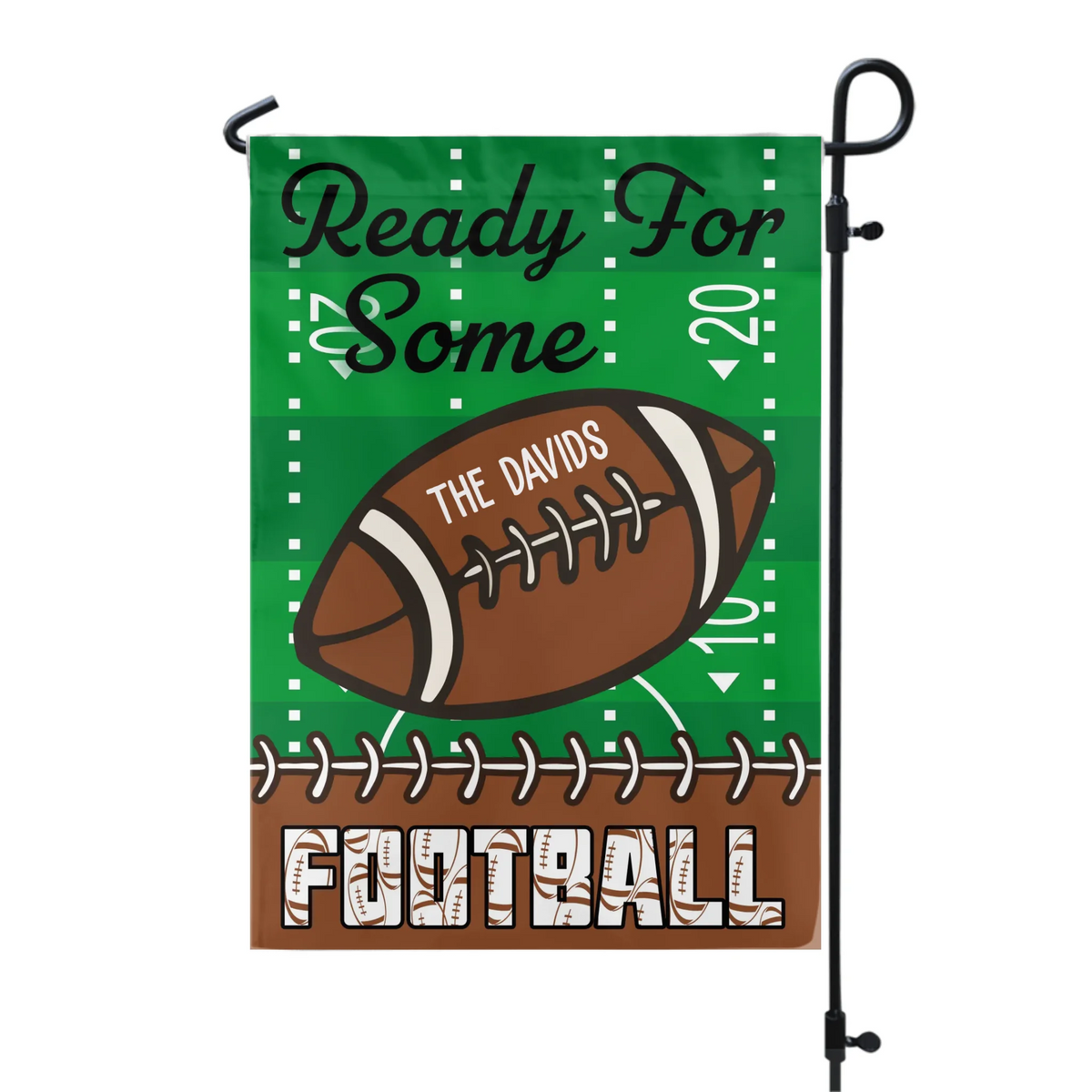Ready For Some Football - Personalized Garden Flag, Football Home Decor, Football Fan Gift - GF273AN
