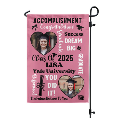 The Future Belongs To You - Personalized Garden Flag, Gift For Graduate