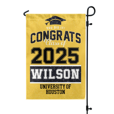 You Did It Class Of 2025 Graduation - Personalized Graduation Garden Flag, Class Of 2025