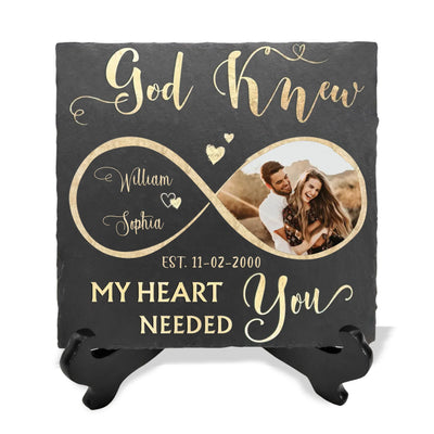 God Knew My Heart Needed You - Personalized Stone