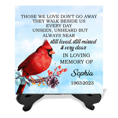 Those We Love Don't Go Away - Personalized Memorial Stone, Loss Of Loved One