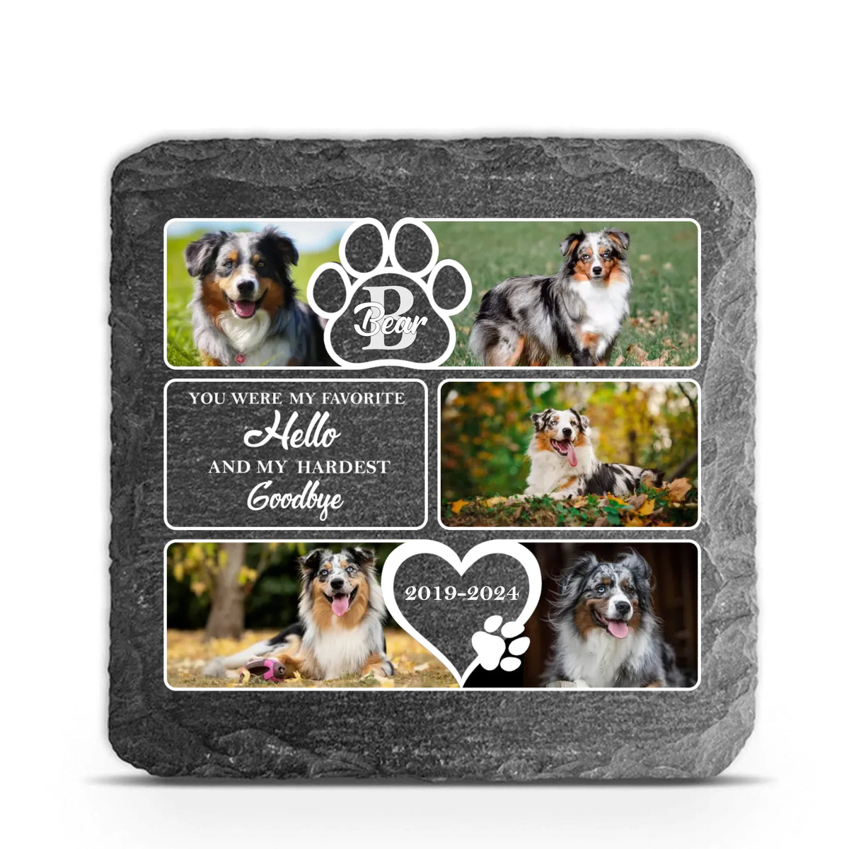 You Were My Favorite Hello And My Hardest Goodbye - Personalized Stone, Memorial Gift - MS81