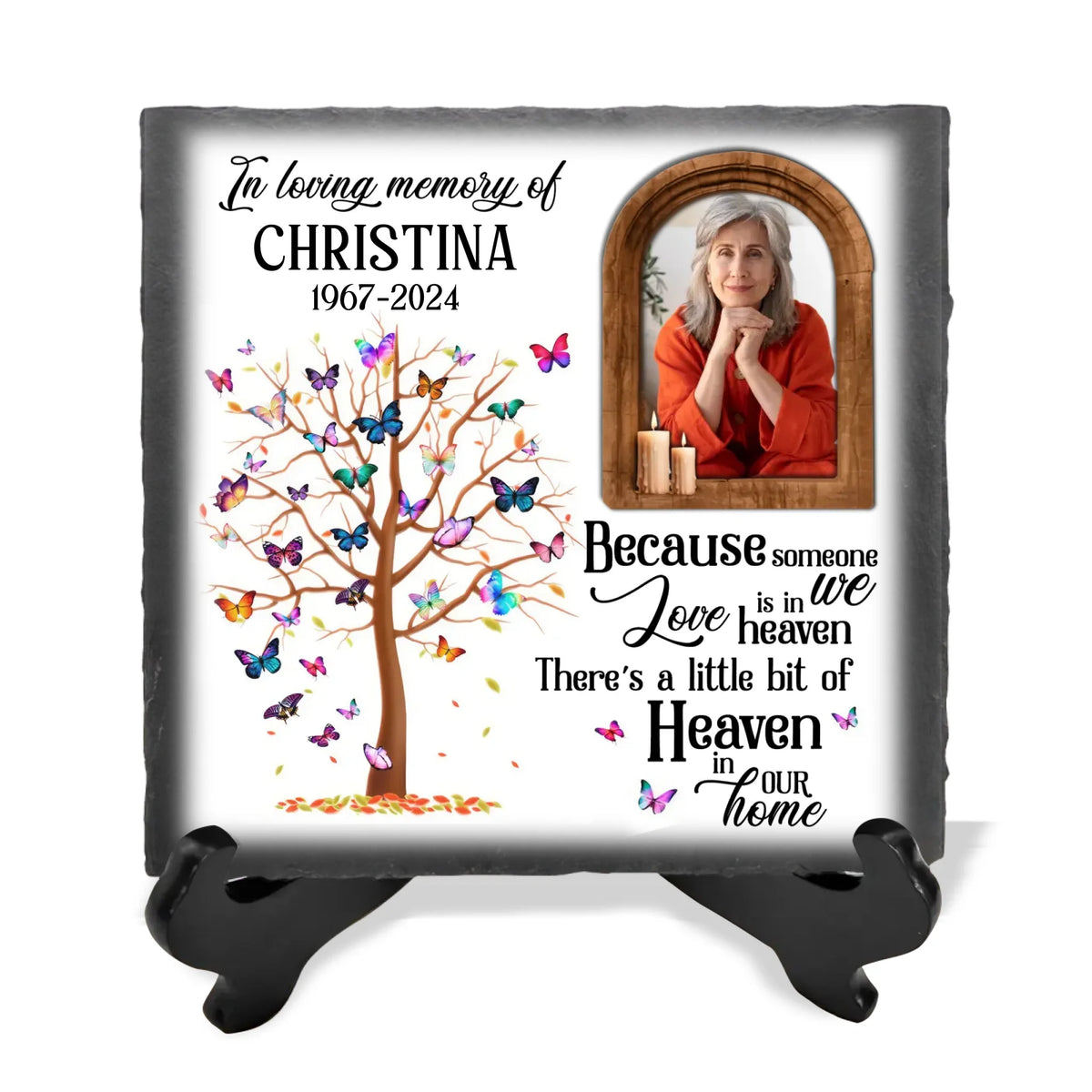 Because Someone We Love Is In Heaven - Personalized Stone, Memorial Gift - CF-MS104