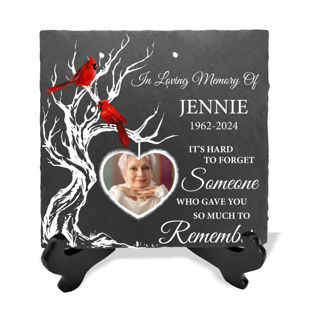 It's Hard To Forget Someone Who Gave You So Much To Remember - Personalized Stone - CF-MS105