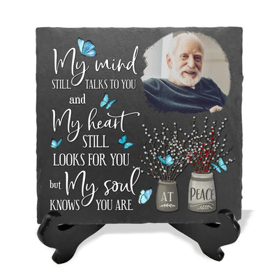 My Mind Still Talks To You And My Heart Still Looks For You - Personalized Stone - MS22TL