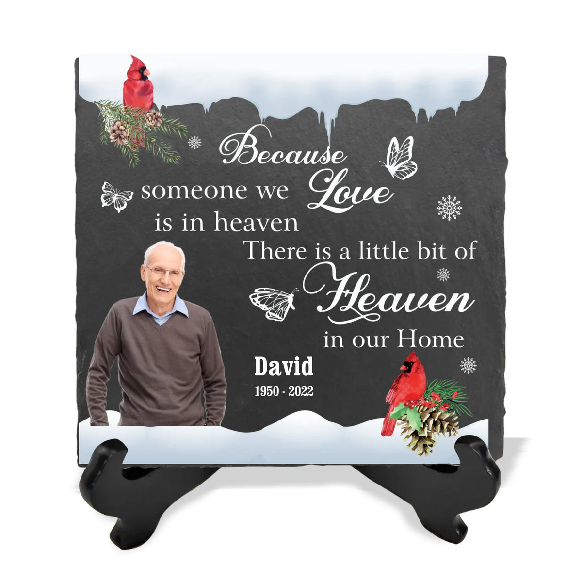 Because Someone We Love Is In Heaven - Personalized Memorial Stone, Memorial Gift, Loss Of Loved One - MS65