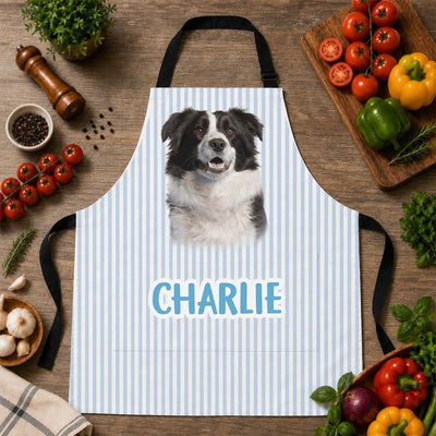 My Favorite Sous Chef - Personalized Apron, Custom Pet Photo And Name Apron, Gift for Dog Lovers