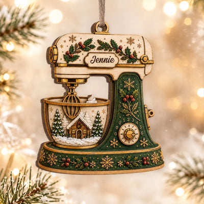 Just a Girl Who Loves To Bake - Personalized Ornament, Custom Kitchen Mixer Christmas Keepsake, Baking Gift For Bakers