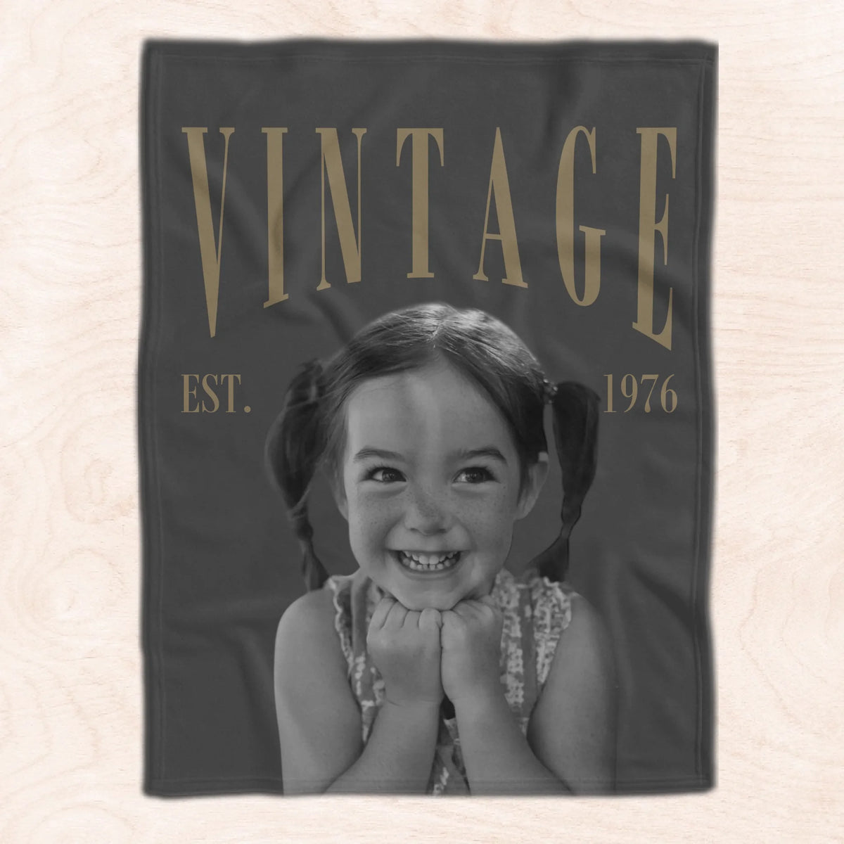 Celebrating Fifty Birthday - Personalized Blanket, Custom Name and Photo Birthday Blanket, Birthday Gifts for Her