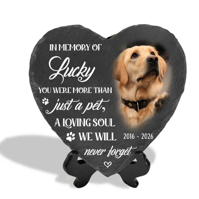 You Were More Than Just A Pet, A Loving Soul We Will Never Forget- Personalized Memorial Stone, Memorial Gift For Loss Of Pet