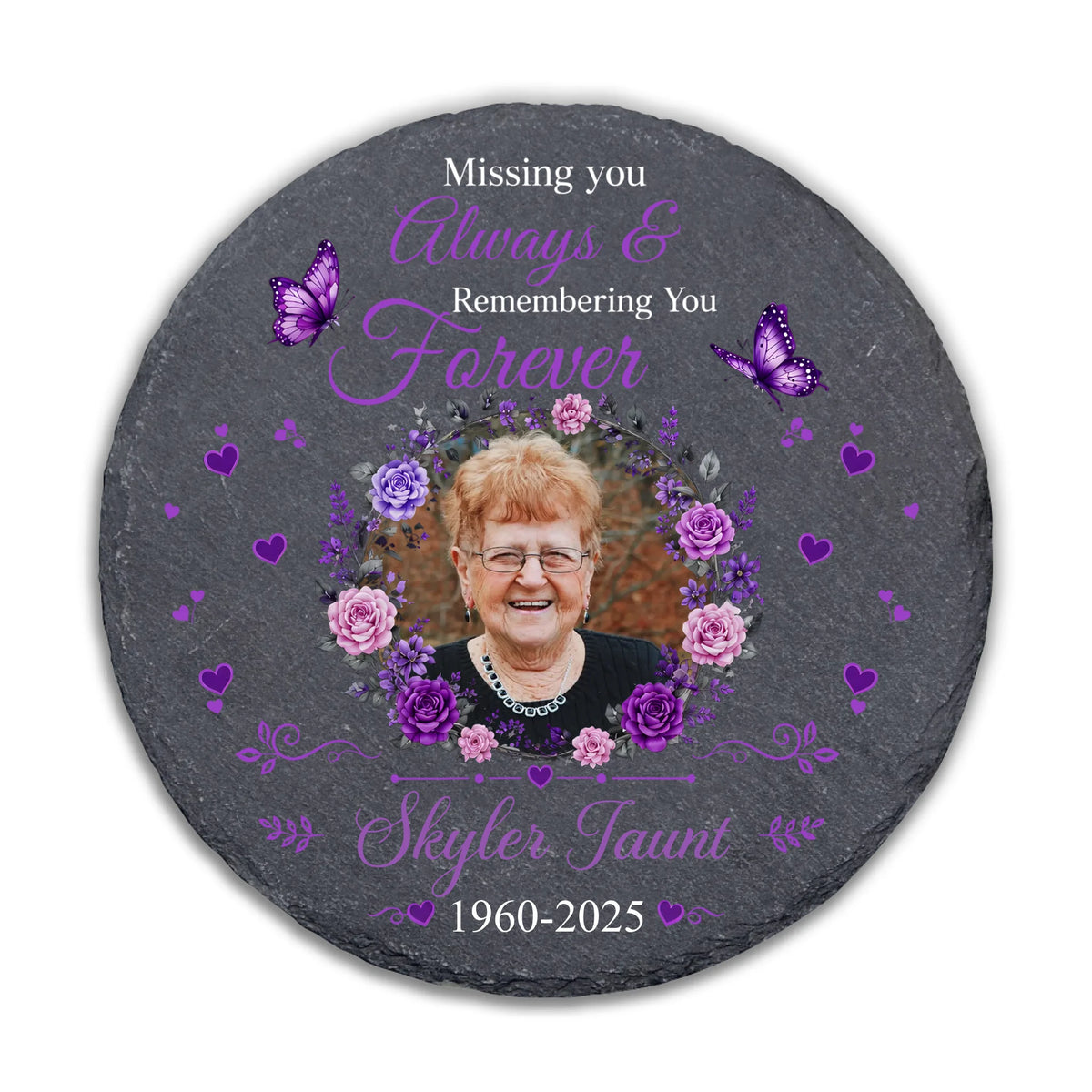 We Will Miss You So Much - Personalized Stone, Custom Photo and Name Memorial Stone, Sympathy Gift