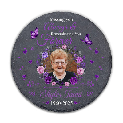 We Will Miss You So Much - Personalized Stone, Custom Photo and Name Memorial Stone, Sympathy Gift