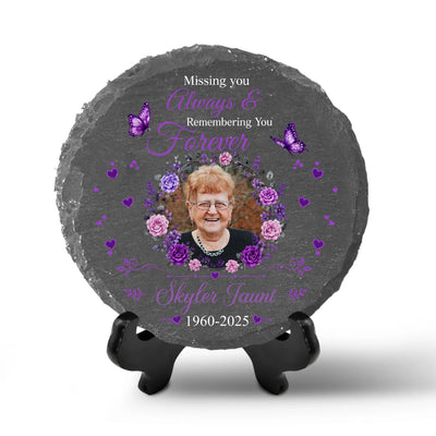 We Will Miss You So Much - Personalized Stone, Custom Photo and Name Memorial Stone, Sympathy Gift