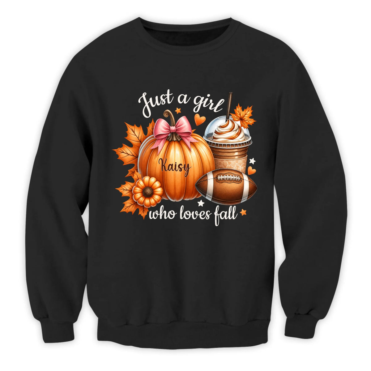 Just A Girl Who Loves Fall - Personalized T-Shirt, Gift For Girl, Fall Lovers