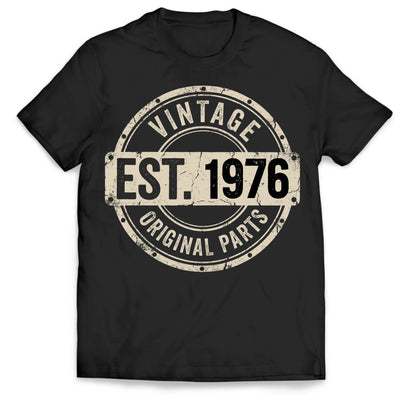 Vintage Original Parts - Personalized T-Shirt, Classic Original Parts Birthday Gift