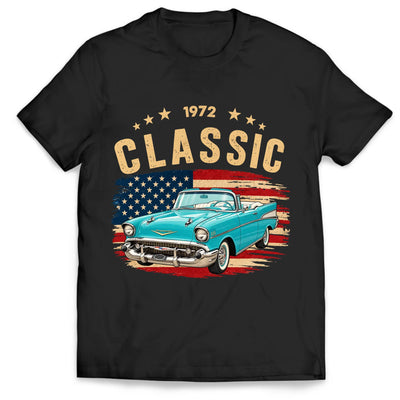 Born To Love The Classics - Personalized T-Shirt, Vintage Car Shirt, Retro Auto Enthusiast Gift