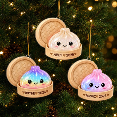 You're Glitter Dumpling- Personalized Acrylic Ornament , Squishy Ornament, Custom Name Dumpling Ornament, Cute Squishy Lover Gift, Kawaii Christmas Ornament, 2026 Kids Keepsake